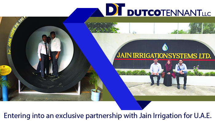Dutco Tennant LLC partners with Jain Irrigation Systems Ltd.