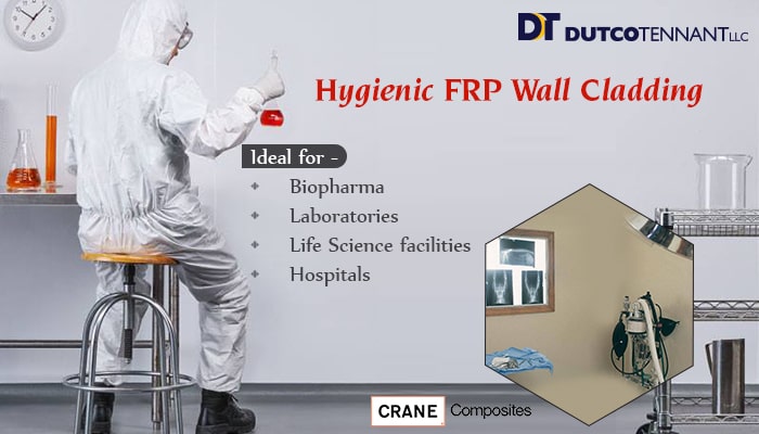 Hygienic FRP Wall Cladding - Crane Composites