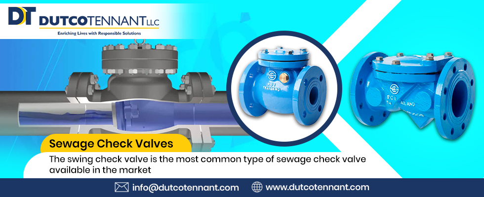 Sewage check valves in Dubai