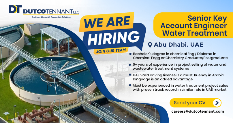 Senior Key Account Engineer – Water Treatment