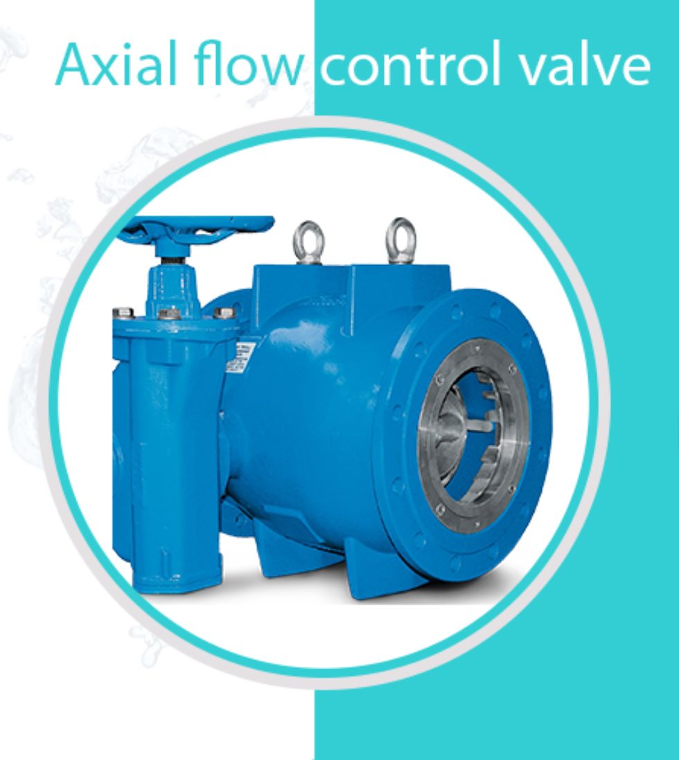 Axial flow control valve Banner