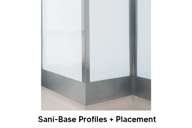 SaniBase Stainless Accessories for Hygienic Wall Systems Dutco LLC