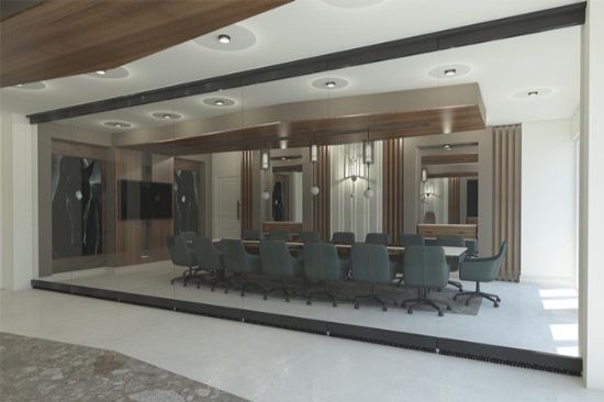 Panglass Basic - Single Glass Movable Partition Wall System Construction Specialities