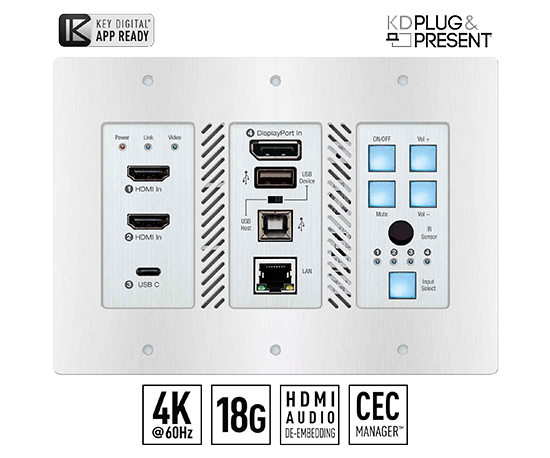 HDMI Extenders/HDBT PoH Wall Plate Switchers / Extender Transmitters/HDBT PoH Receivers/SMART 4K 18G Extenders Dutcotennant LLC