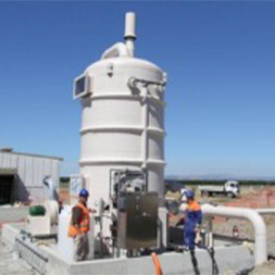 vertical tower scrubber