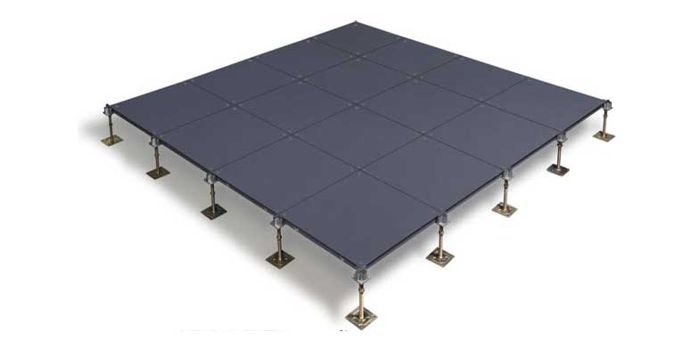 steel cement raised floor in UAE