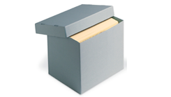 Blue Classic Record Storage Carton Without Handholds