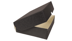 Black Barrier Board Clamshell Box