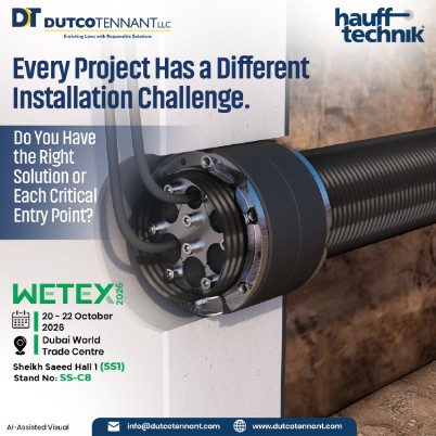 Hauff technik dutco tennant wetex exhibition dubai