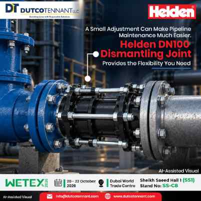 DN100 Dismantling Joints wetex exhibition dubai