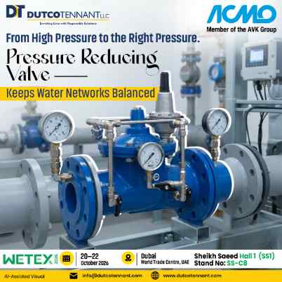 Pressure Reducing Valve dutco tennant wetex exhibition dubai